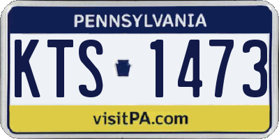 PA license plate KTS1473