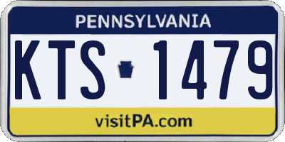 PA license plate KTS1479