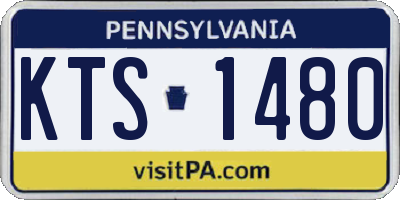 PA license plate KTS1480