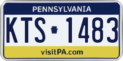 PA license plate KTS1483