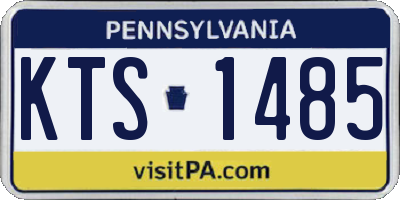 PA license plate KTS1485