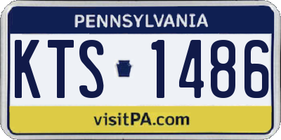 PA license plate KTS1486
