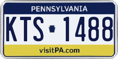 PA license plate KTS1488