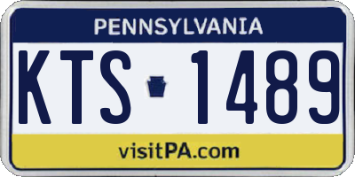 PA license plate KTS1489