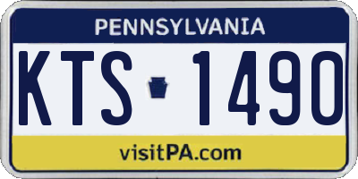 PA license plate KTS1490
