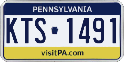 PA license plate KTS1491
