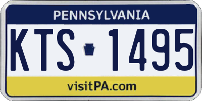 PA license plate KTS1495
