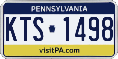 PA license plate KTS1498