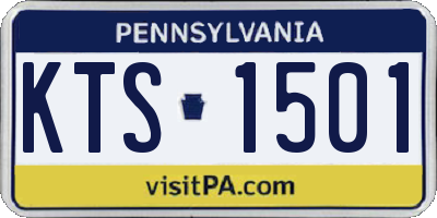 PA license plate KTS1501