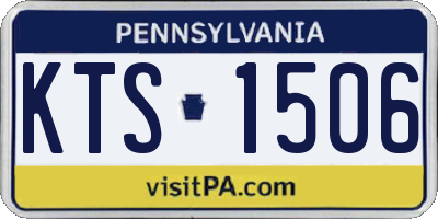 PA license plate KTS1506