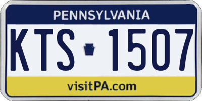 PA license plate KTS1507