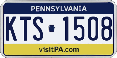 PA license plate KTS1508