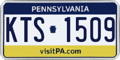 PA license plate KTS1509