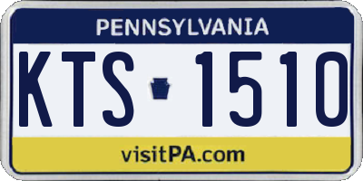 PA license plate KTS1510