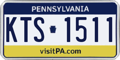 PA license plate KTS1511