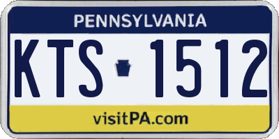 PA license plate KTS1512