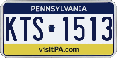 PA license plate KTS1513