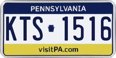 PA license plate KTS1516