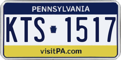 PA license plate KTS1517
