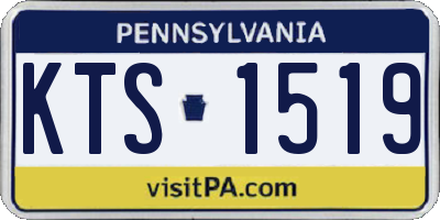 PA license plate KTS1519
