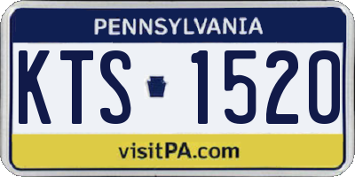 PA license plate KTS1520