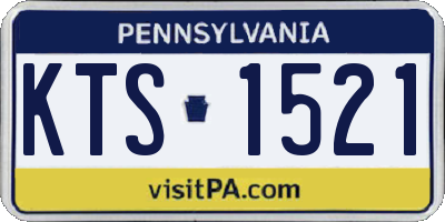 PA license plate KTS1521