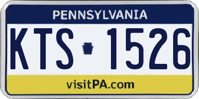 PA license plate KTS1526