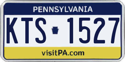 PA license plate KTS1527