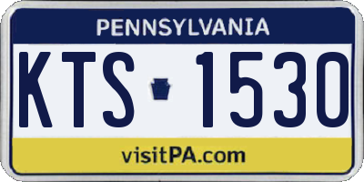 PA license plate KTS1530