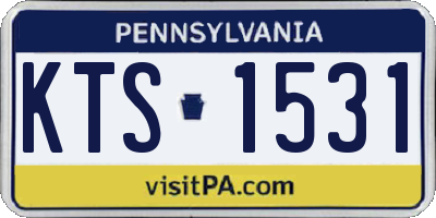 PA license plate KTS1531