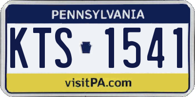PA license plate KTS1541