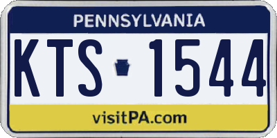 PA license plate KTS1544