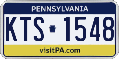 PA license plate KTS1548