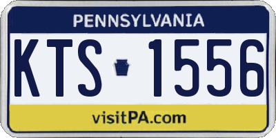 PA license plate KTS1556