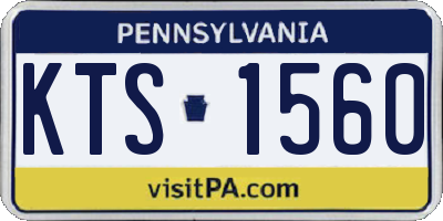 PA license plate KTS1560