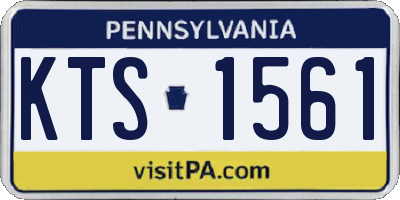 PA license plate KTS1561