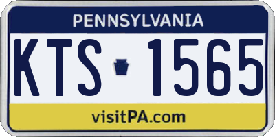 PA license plate KTS1565