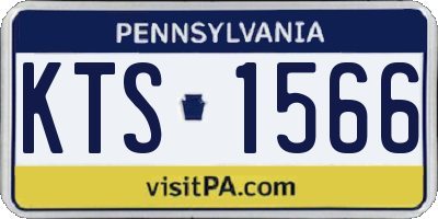 PA license plate KTS1566