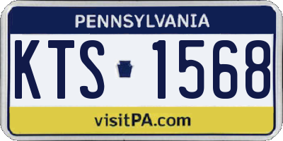 PA license plate KTS1568