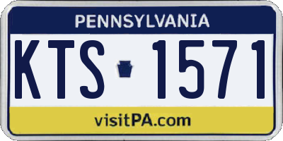 PA license plate KTS1571