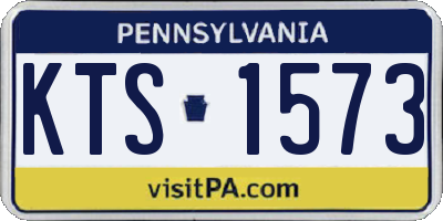 PA license plate KTS1573