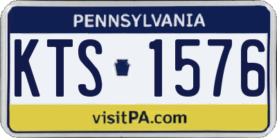 PA license plate KTS1576