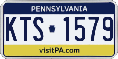 PA license plate KTS1579