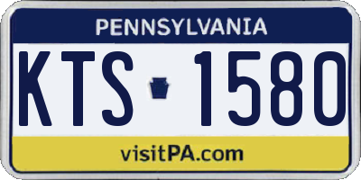 PA license plate KTS1580