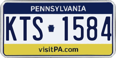 PA license plate KTS1584