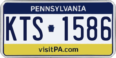 PA license plate KTS1586