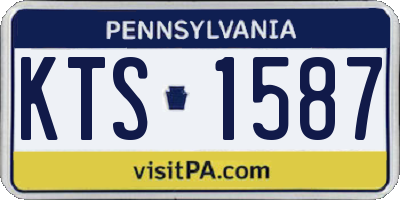 PA license plate KTS1587