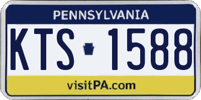 PA license plate KTS1588