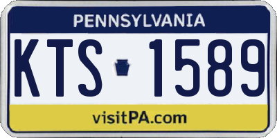 PA license plate KTS1589
