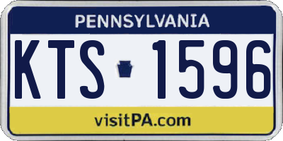 PA license plate KTS1596